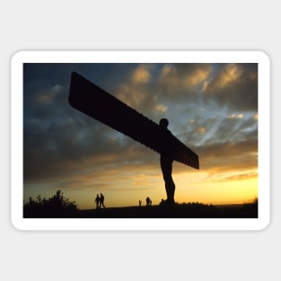 Angel of the North at sunset Sticker